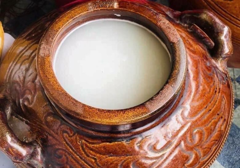 Thành phẩm rượu nếp ngon thanh ngọt, dễ uống