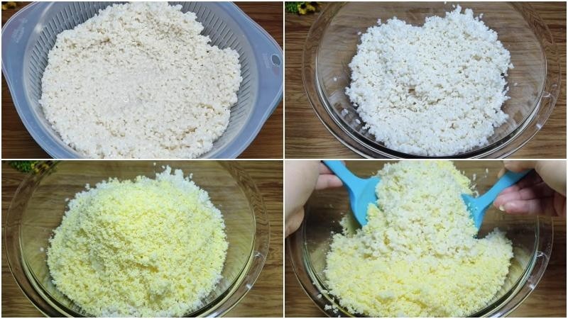 Ngâm nếp và đậu xanh