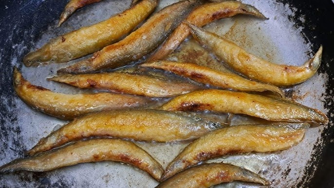 cá chạch kho tương sau khi chiên
