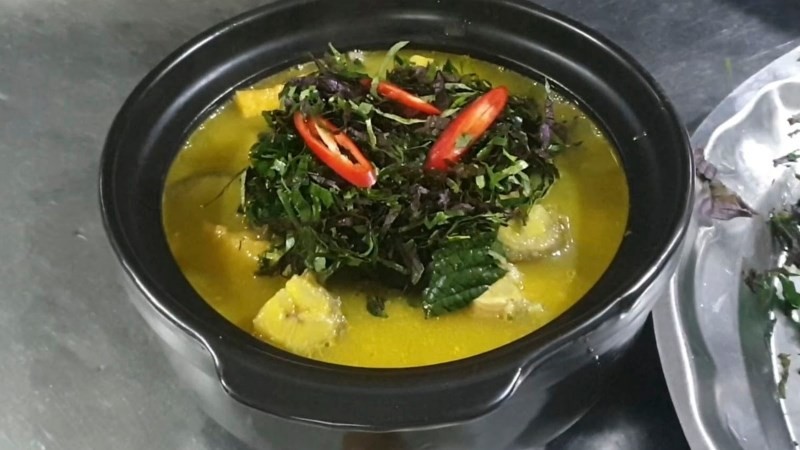Cá chình om chuối đậu mềm ngon