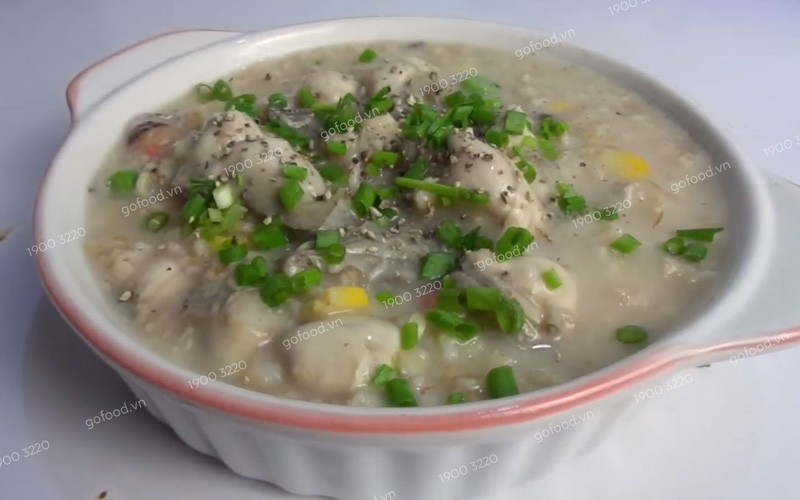 Món cháo yến mạch hàu sữa thanh đạm, là lựa chọn tuyệt vời trong cách nấu hàu sữa ngon