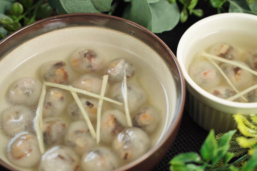 Chè bột lọc heo quay