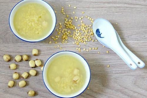 món chè đậu xanh với bột sắn dây thơm ngon sau khi hoàn thành