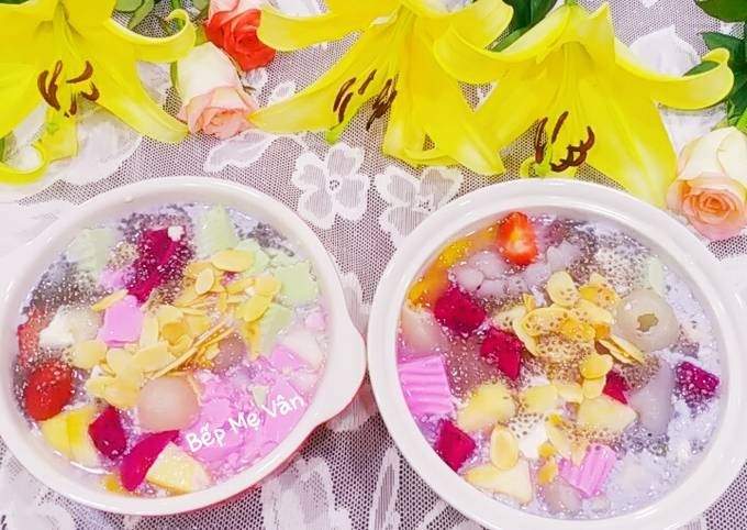Chè khúc bạch trái cây hấp dẫn với nhiều biến tấu