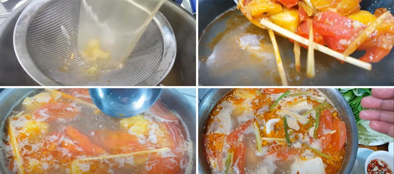 Cách nấu lẩu mực tôm thưởng thức