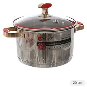 Nồi inox 5 đáy Elmich Red Velvet - dụng cụ nấu nước bún bò
