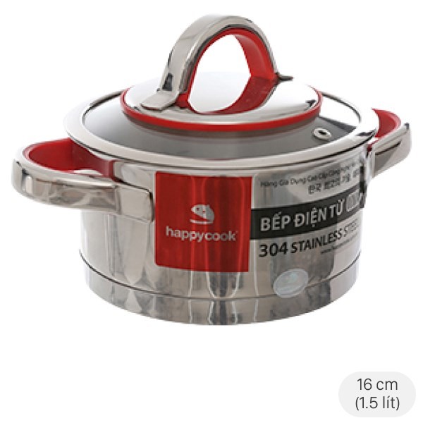 Nồi inox 3 đáy Happycook HC-16AR chất lượng