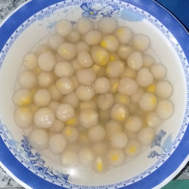 Bước 2 Làm trân châu Chè bắp Mỹ nguyên hạt trân châu