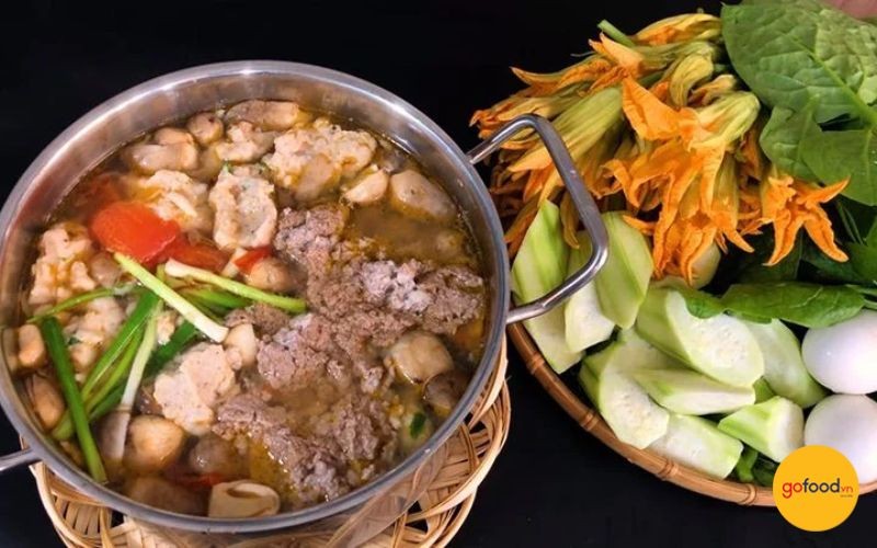 Lẩu cua đồng cá thác lác chuẩn vị đồng quê