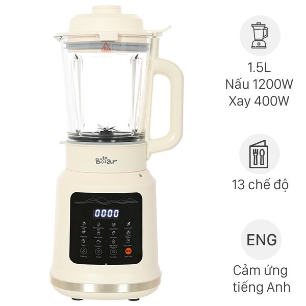 Máy làm sữa hạt đa năng Bear BCB-E153W2, một lựa chọn tốt để làm sữa tại nhà