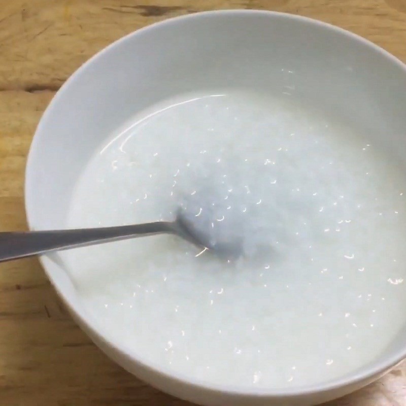 Cháo thịt bằm khoai tây hoàn thành