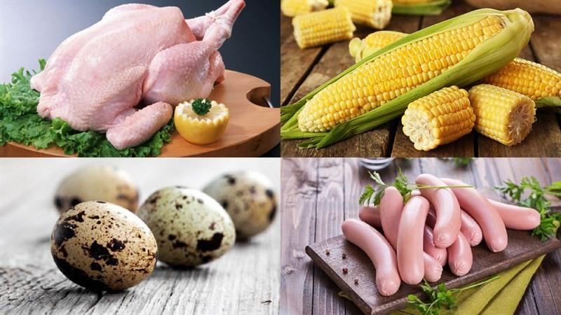 Các nguyên liệu tươi ngon để nấu súp gà thập cẩm