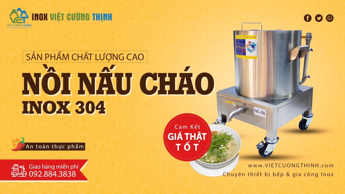 Nồi nấu cháo bằng nồi điện công nghiệp chất lượng cao từ nhà sản xuất uy tín