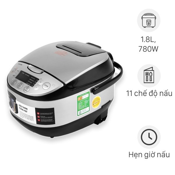 Nồi cơm điện tử Toshiba 1.8 lít RC-18DR2PV(K) với công nghệ giữ ấm vượt trội