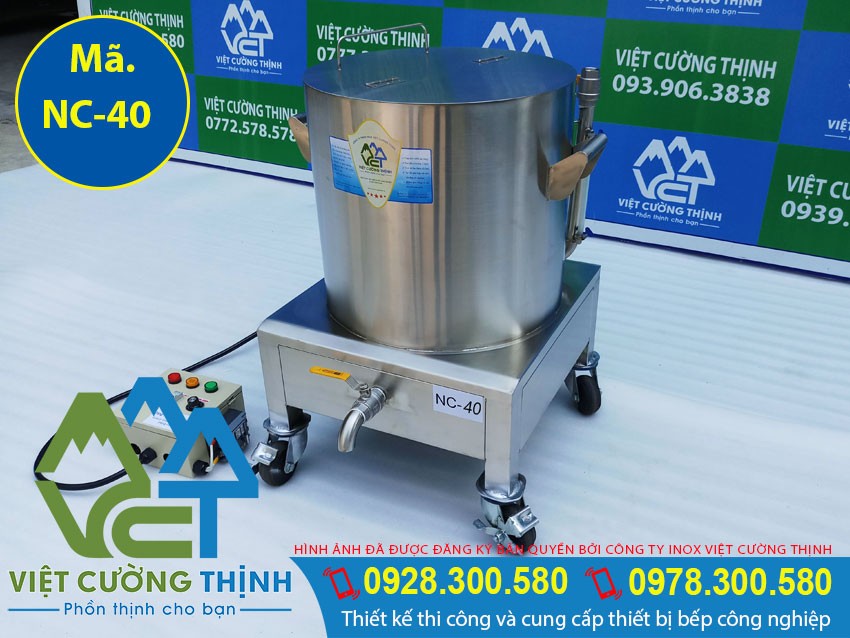 Vệ sinh nồi nấu cháo bằng nồi điện công nghiệp dễ dàng sau khi sử dụng