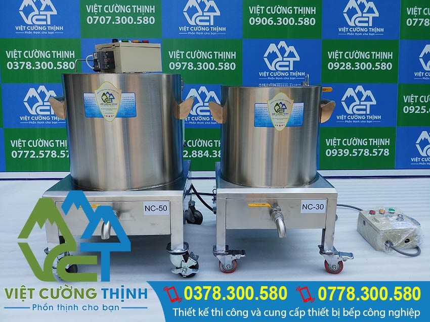Đa dạng mẫu mã và kích thước nồi nấu cháo bằng nồi điện công nghiệp cho mọi quy mô