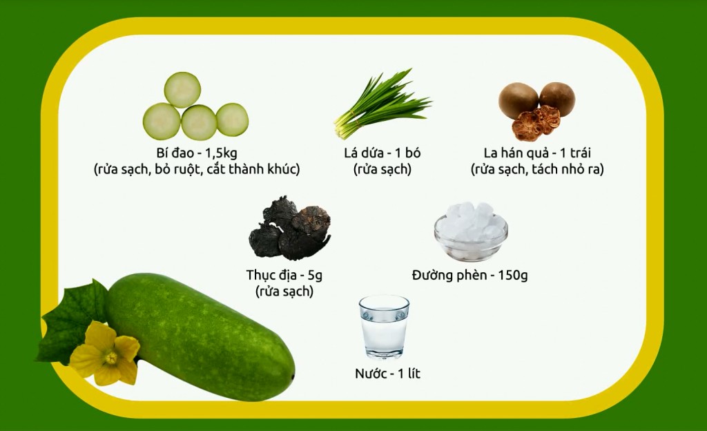 Trà bí đao thanh mát, tự làm tại nhà theo công thức không thục địa