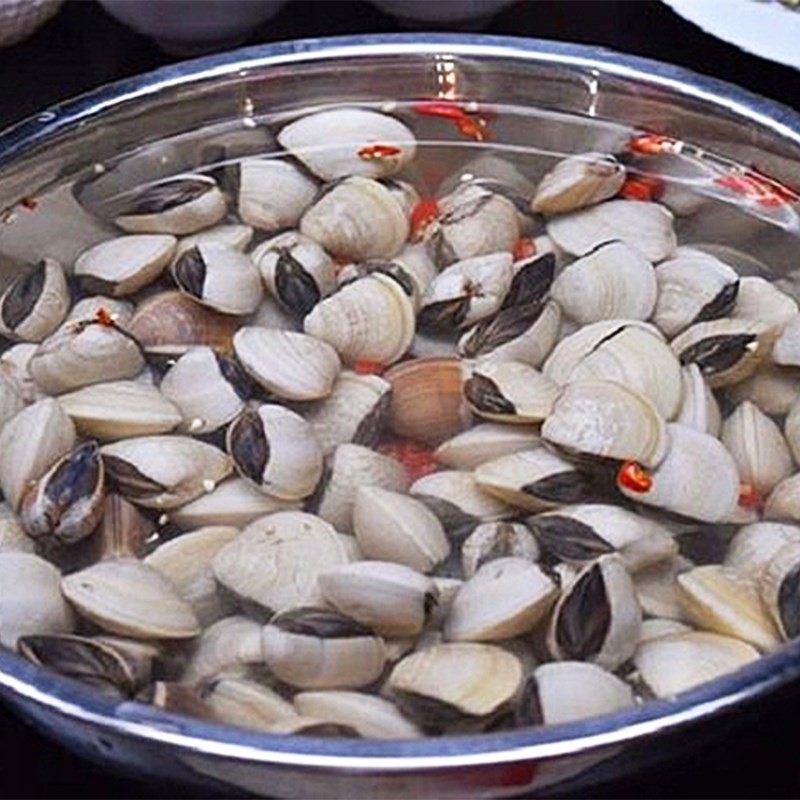 Hình ảnh ngao sau khi ngâm