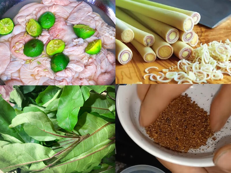 Gạo nếp và gạo tẻ đã vo sạch