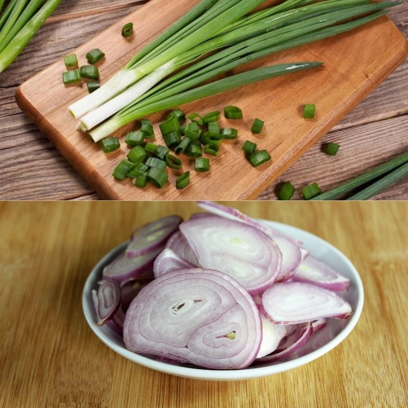 Thịt bò và tôm băm nhuyễn ướp gia vị nấu miến