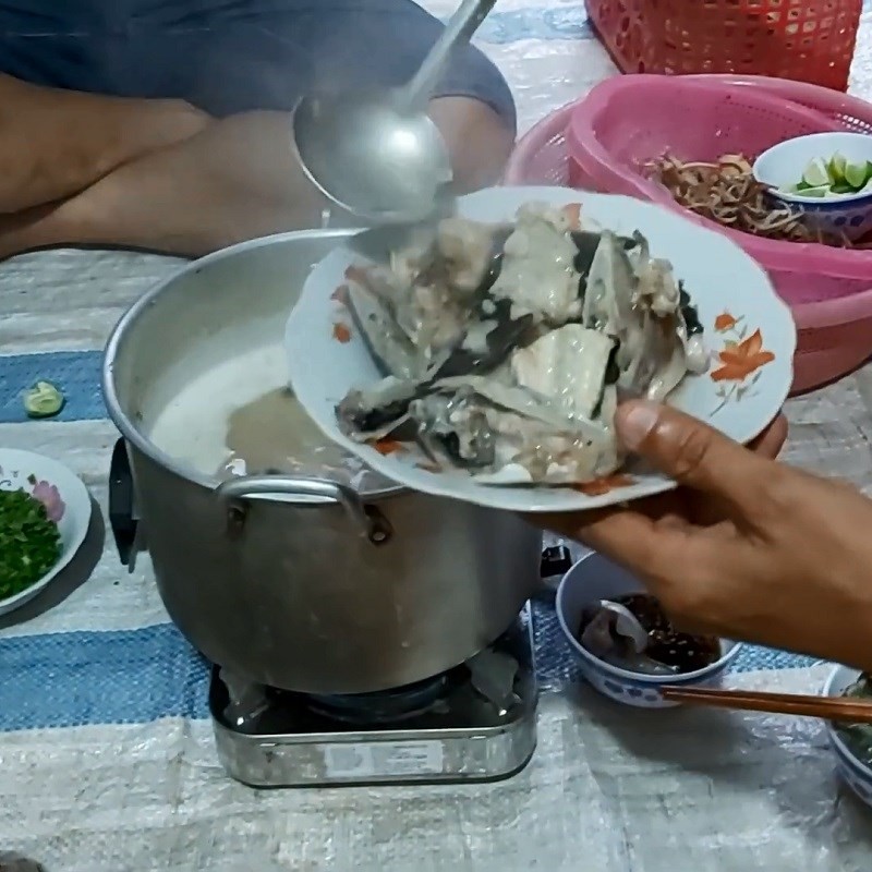 Cháo cá tra hành gừng thành phẩm