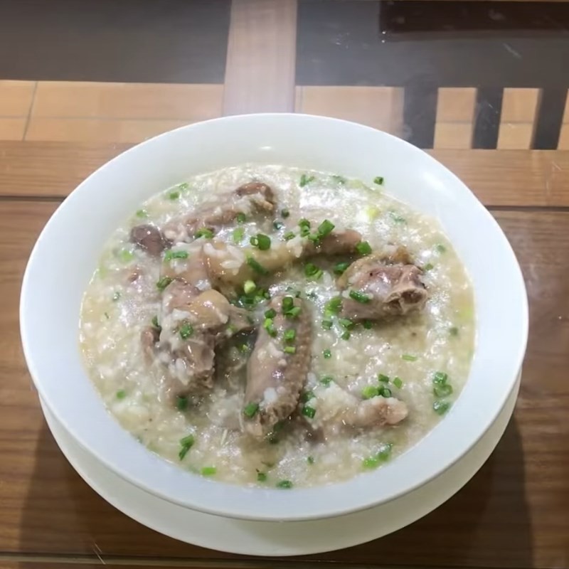 Thành phẩm cháo bồ câu thơm ngon