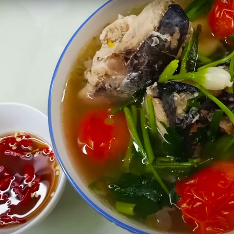 Bước 5 Thành phẩm Canh cá thu nấu ngót