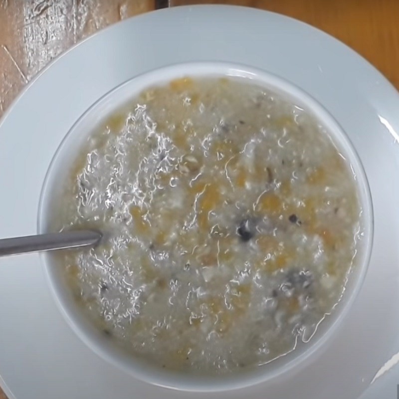 Thành phẩm cháo lươn bí đỏ