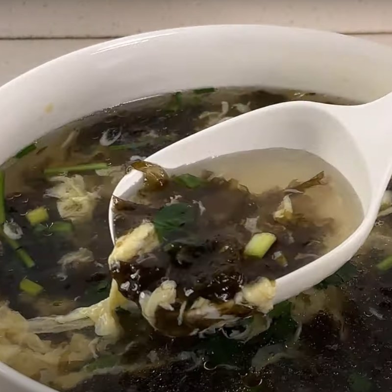 Món canh trứng rong biển hoàn hảo