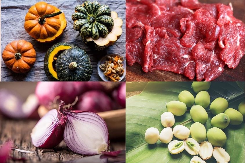 Thịt bò hầm hạt sen bí đỏ thơm bùi, kích thích vị giác bé yêu