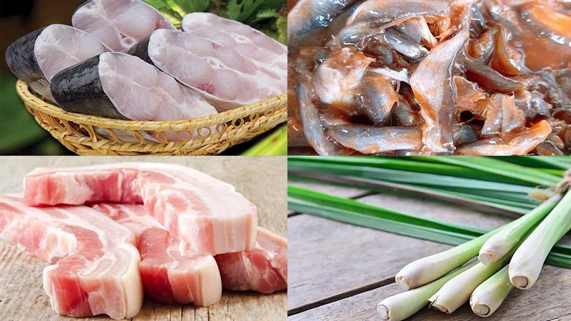 Tổng hợp các loại rau và nguyên liệu chính cho lẩu mắm cá basa