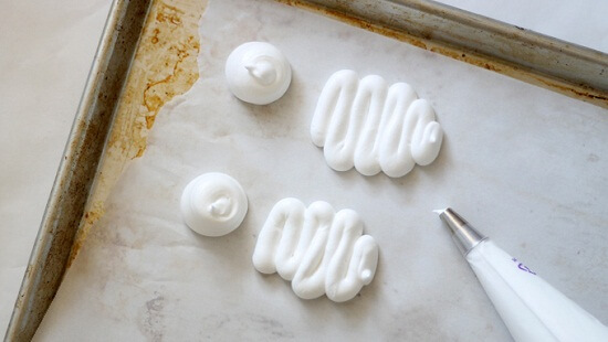 cách làm bánh meringue người tuyết 4