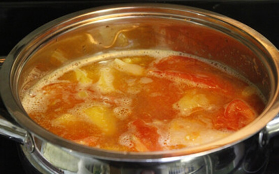 CANH GHẸ NẤU MĂNG CHUA CHÔ NGÀY HÈ DỊU MÁT