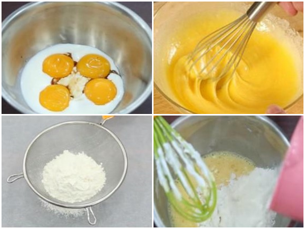 cách làm bánh bông lan, Cách làm bánh bông lan bằng nồi cơm điện tại nhà