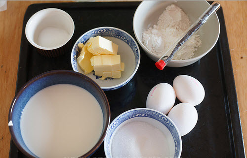 Cách làm bánh su kem - các nguyên liệu cần chuẩn bị để làm bánh su kem ngon