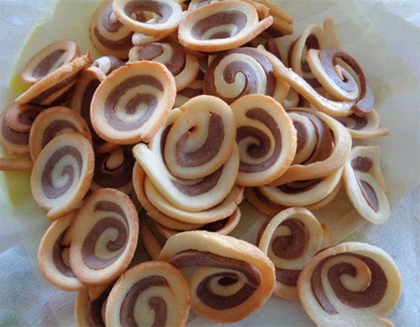 Bánh tai heo sau khi chiên - cách làm bánh tai heo