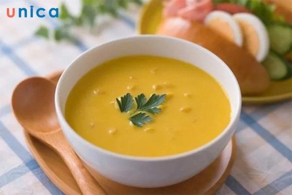 Cháo thịt heo và bí đỏ bổ dưỡng cho trẻ nhỏ