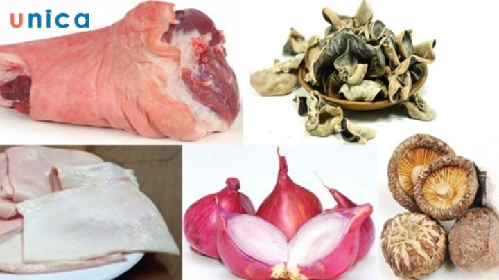 Các nguyên liệu cần chuẩn bị để nấu thịt đông ngon miền bắc