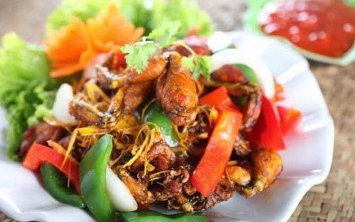 Ếch xào sả ớt
