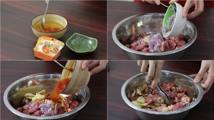 Nguyên liệu tươi ngon chuẩn bị cho cách nấu bò kho ngon tuyệt tại nhà