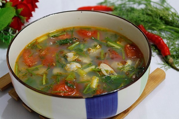 Cách nấu canh ngao chua dọc mùng thơm ngon chuẩn vị