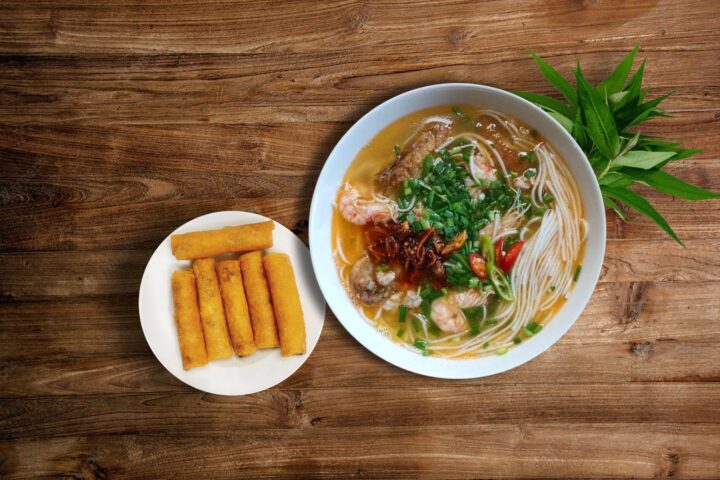 Cháo canh Quảng Bình thành phẩm trong tô