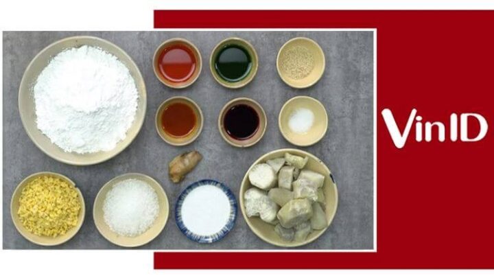 Nguyên liệu làm chè trôi nước ngũ sắc đầy đủ