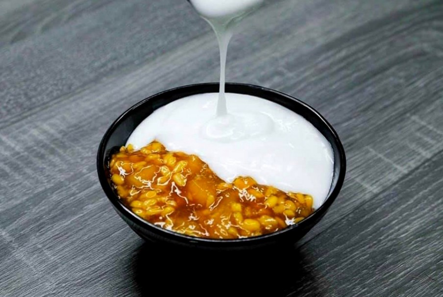 Chén chè bưởi đậu xanh thơm ngon, giòn dai, chuẩn vị truyền thống