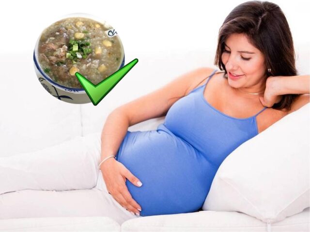 Bà bầu thưởng thức cháo chim bồ câu dinh dưỡng để bồi bổ sức khỏe