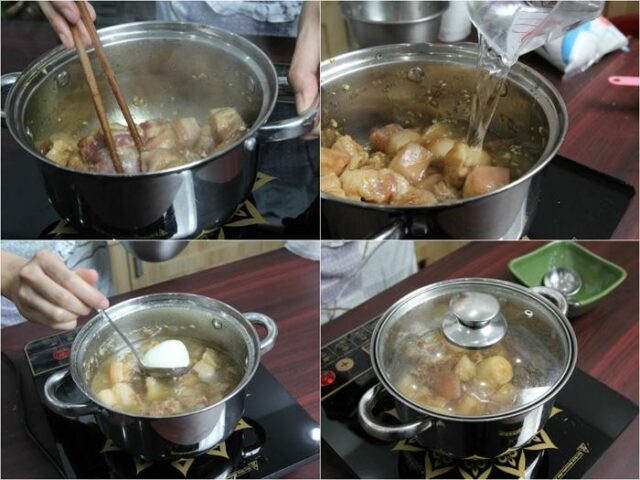 Cách nấu thịt kho tàu miền tây ngon chuẩn vị với nước dừa tươi