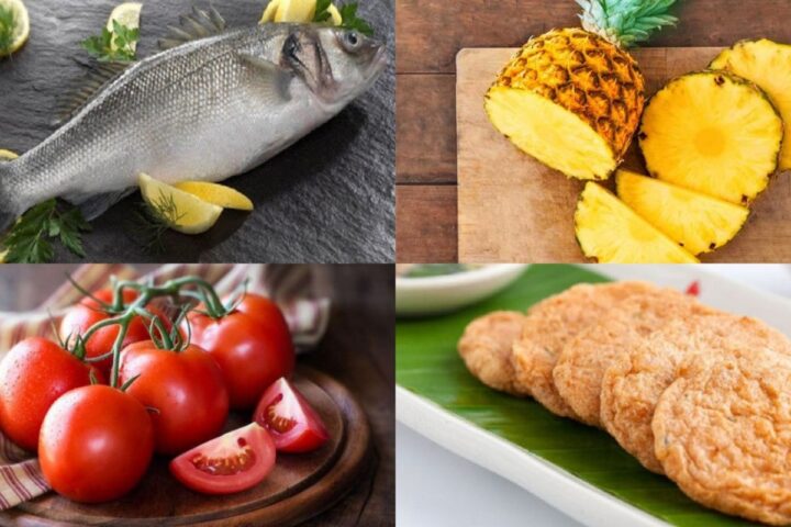 Nguyên liệu tươi ngon chuẩn bị cho món bún chả cá Nha Trang