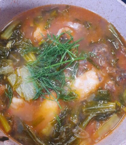 ca ro phi nE1BAA5u rieu dC6B0a cE1BAA3i chua recipe main photo
