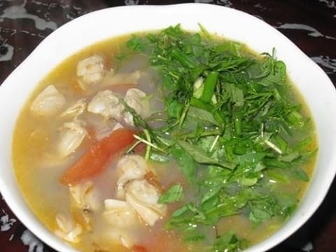 Nguyên liệu tươi ngon cho món canh chua ngao dọc mùng