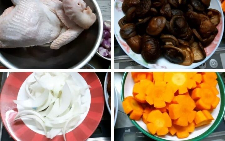 Nguyên liệu chuẩn bị để làm gà nấu siêu ngon tại nhà